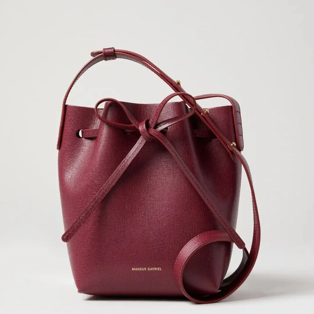 Mansur Gavriel Burgundy Crossbody Bag